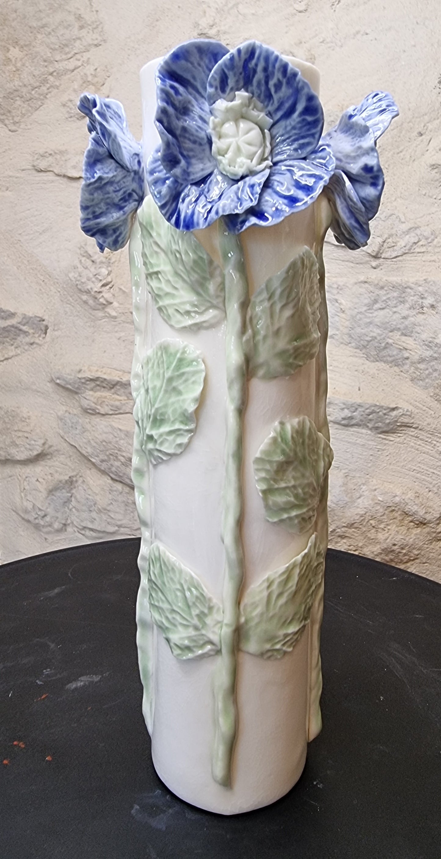 Vase fleur porcelaine 003