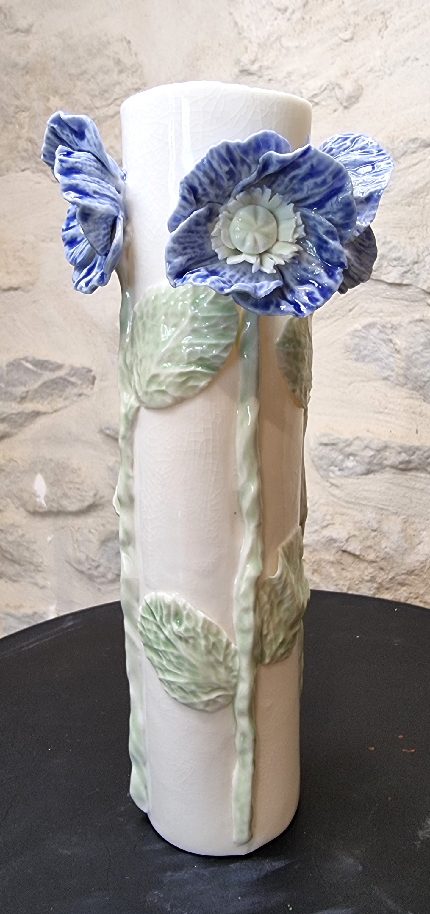 Vase fleur porcelaine 003