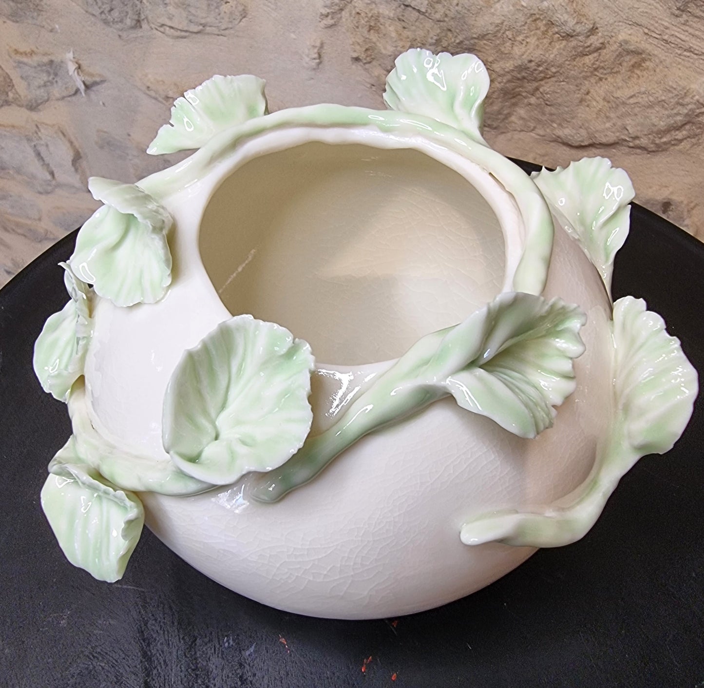Vase fleur porcelaine 005