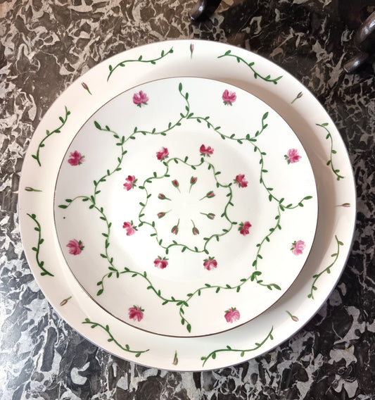 Décor peint à la main assiette 002