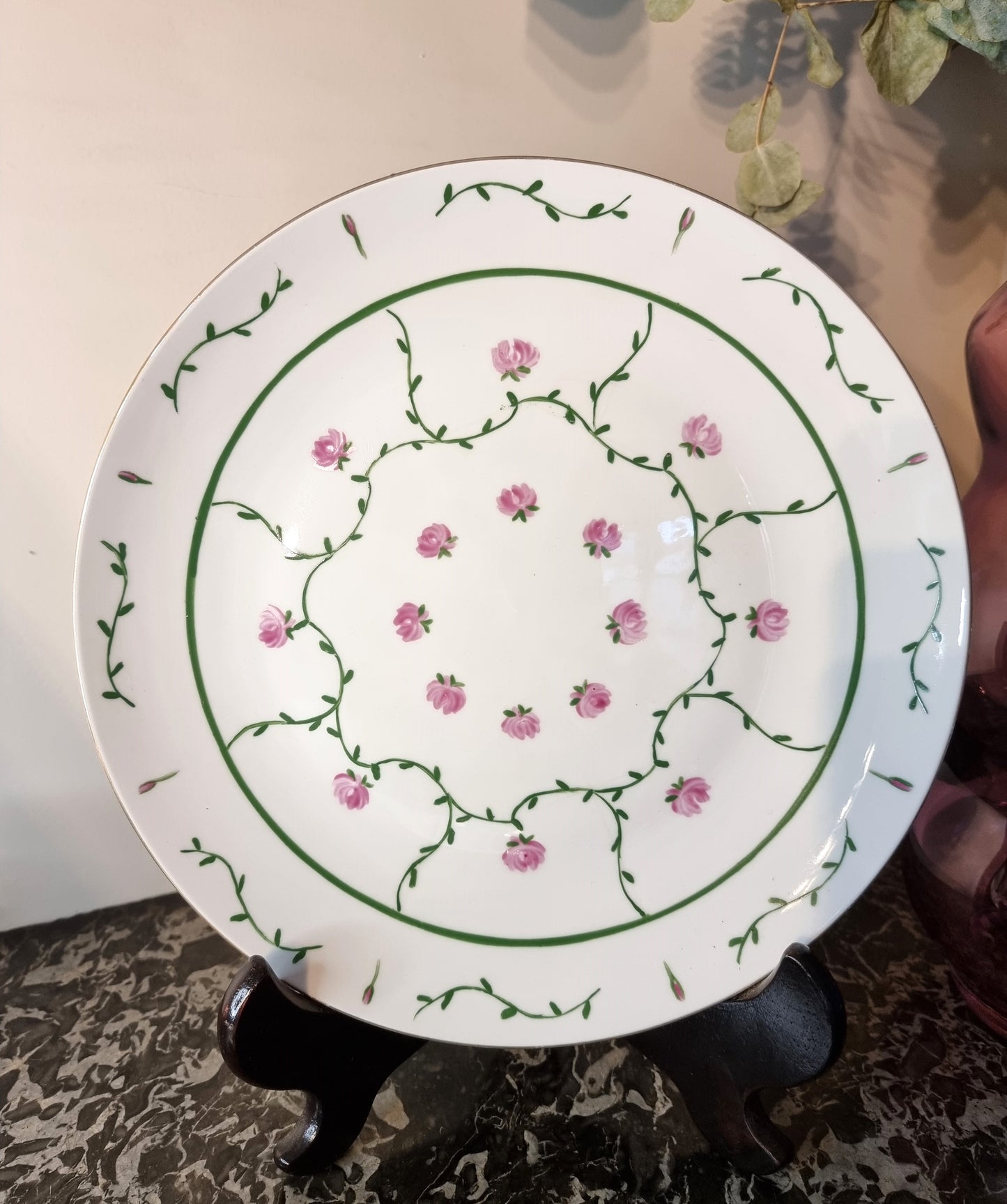 Décor peint à la main assiette 002