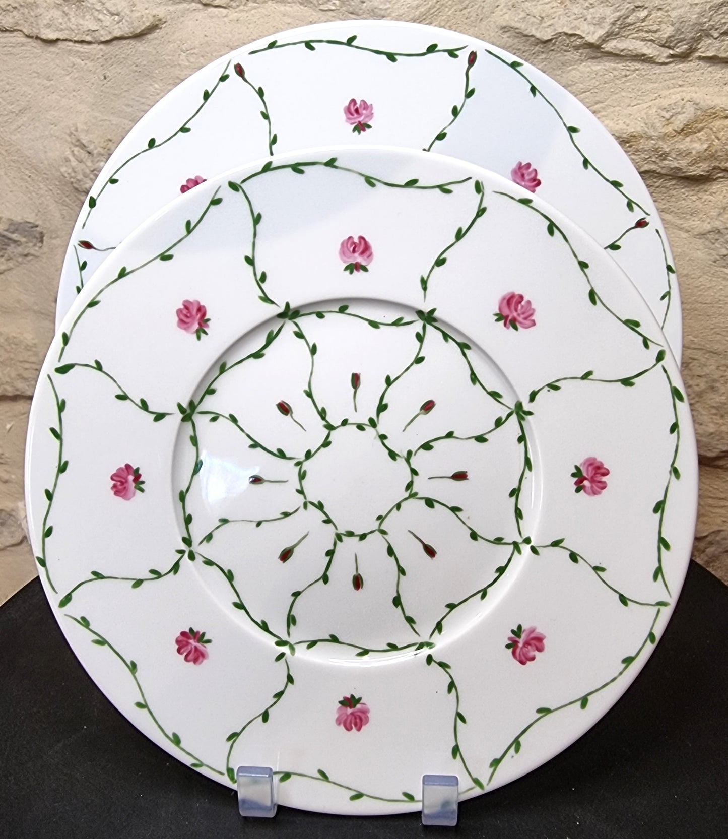 Décor peint à la main assiette 003