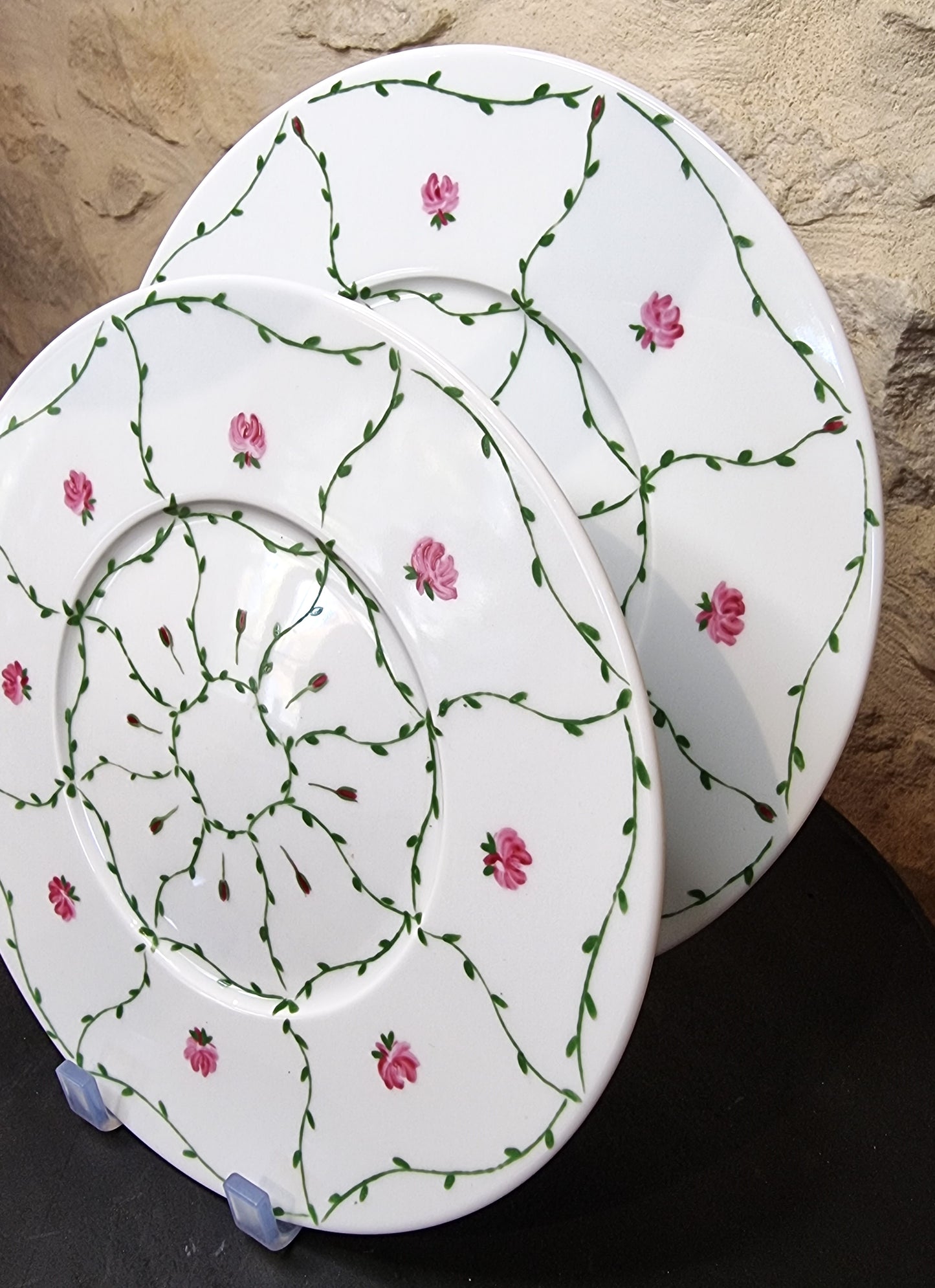 Décor peint à la main assiette 003