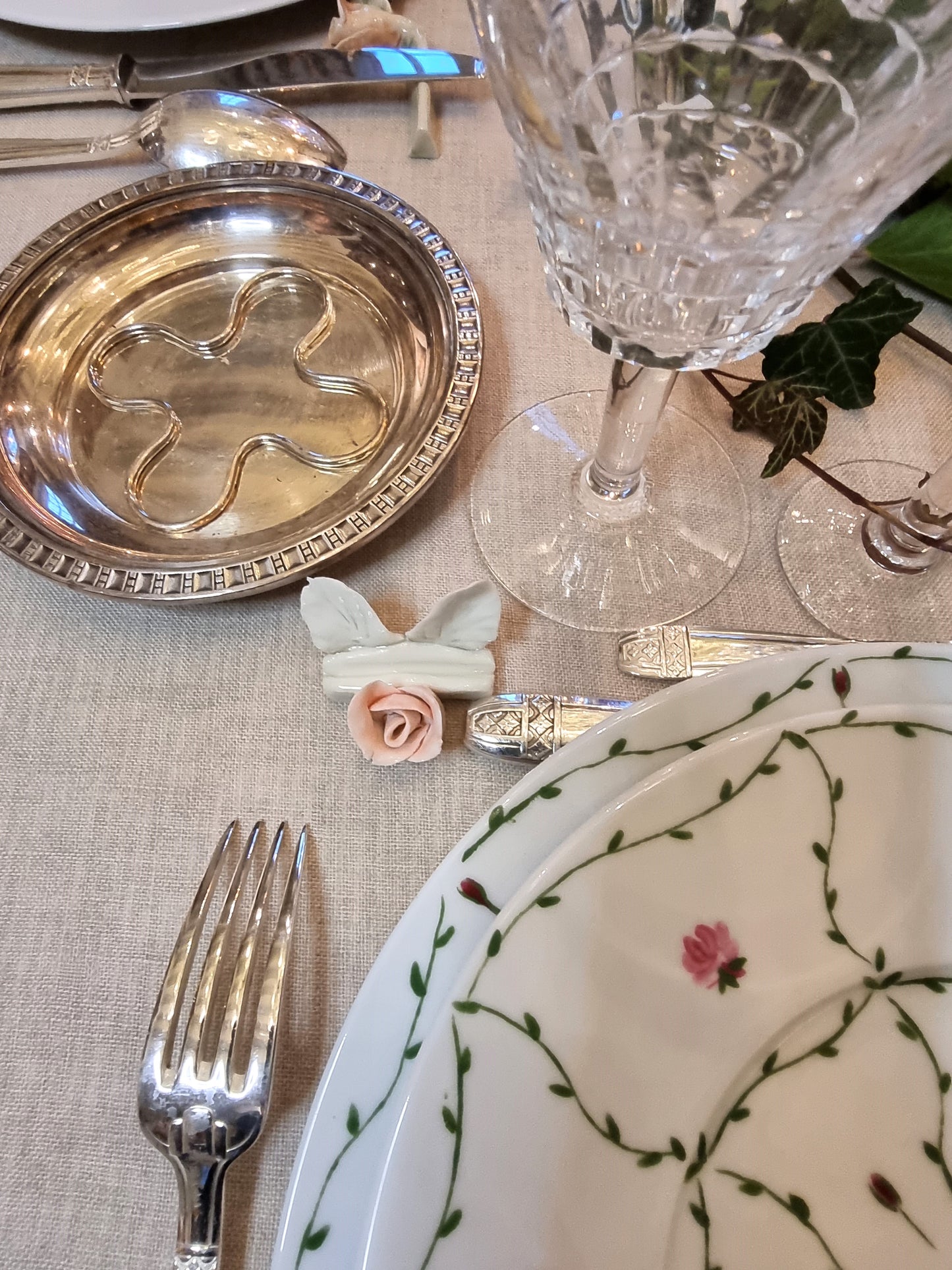 Décor peint à la main assiette 003