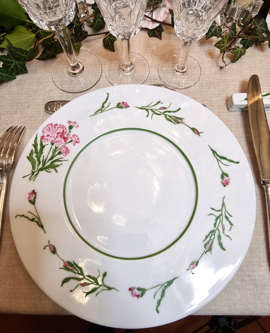 Décor peint à la main assiette 004