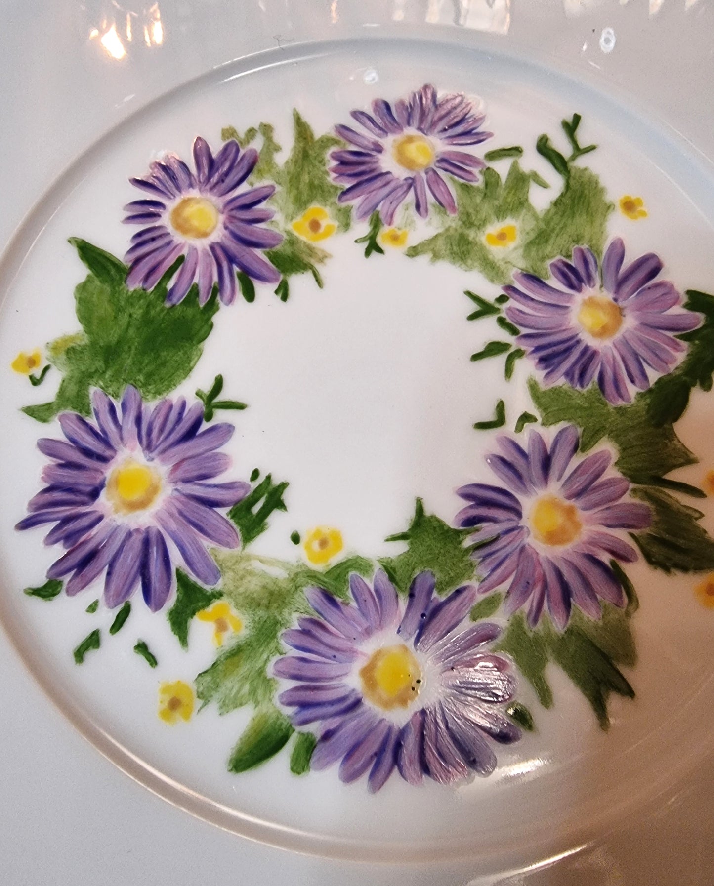 Décor peint à la main assiette 005
