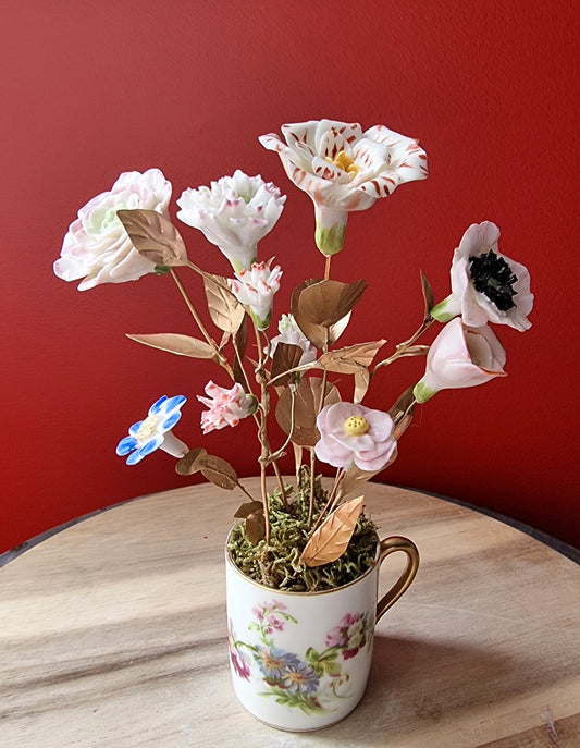 Pompadour porcelain flower 005