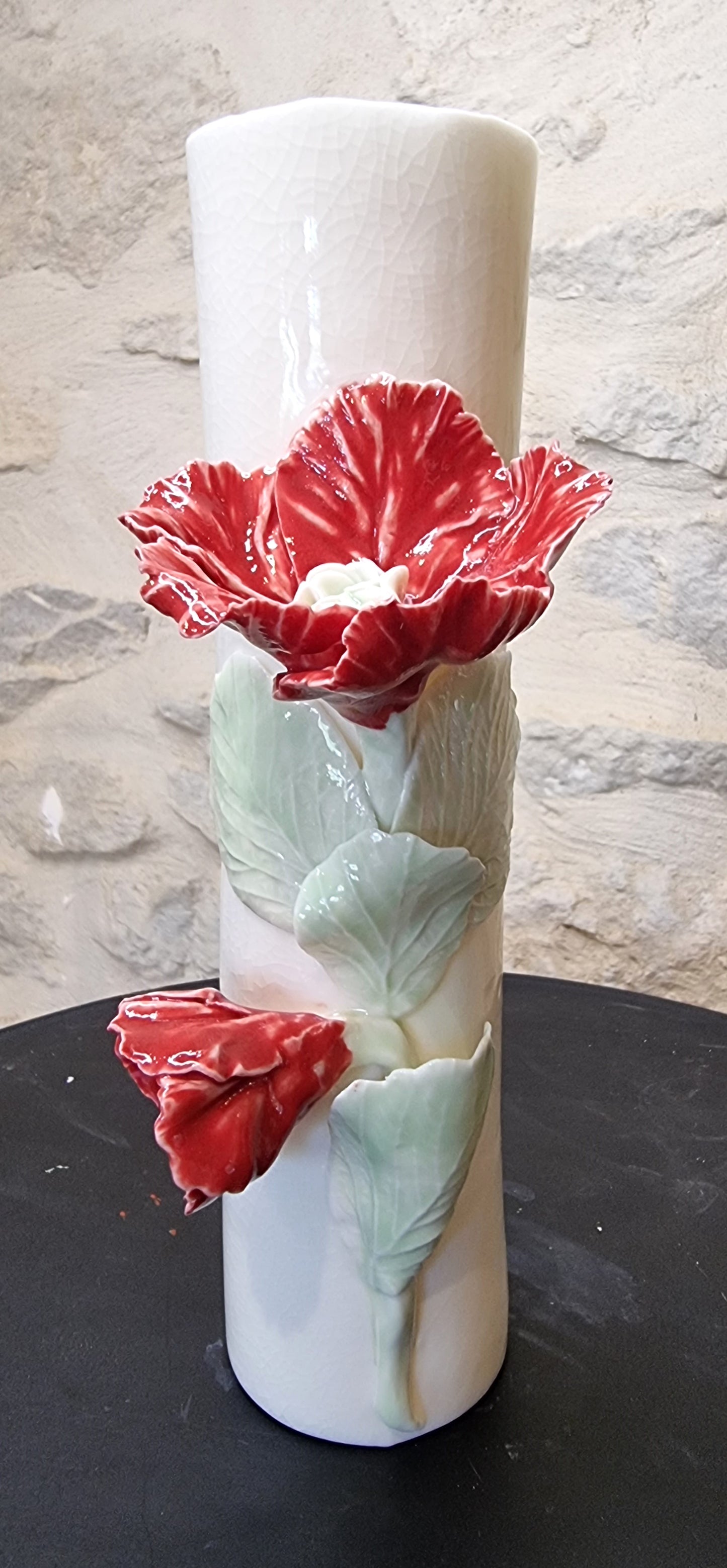 Vase fleur porcelaine 002