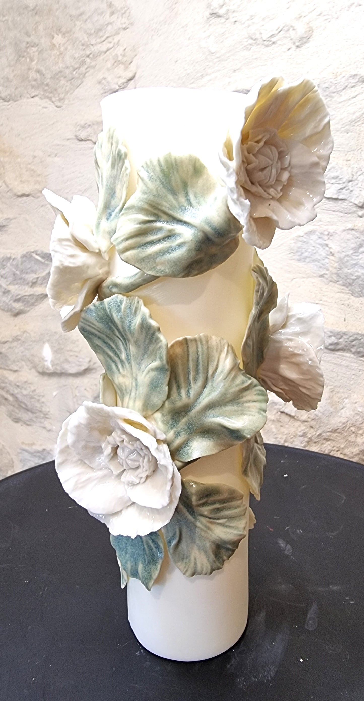 Vase fleur porcelaine 004