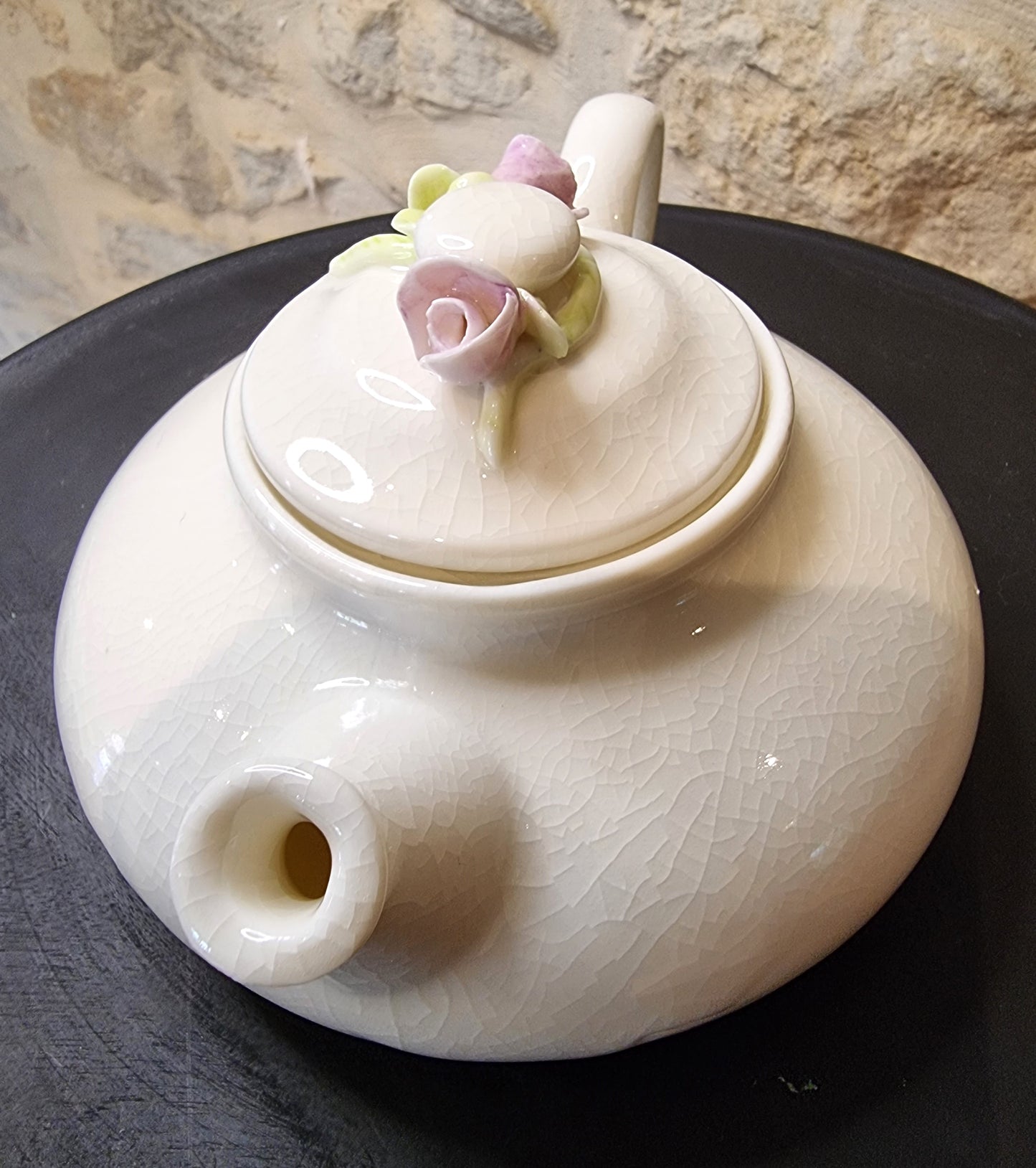 Flower porcelain teapot 001