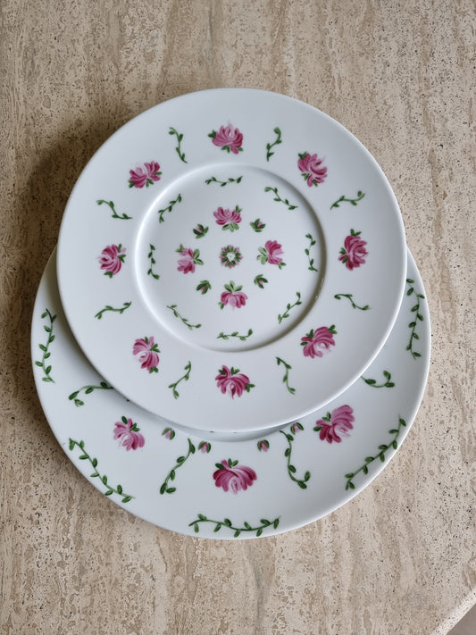 Décor peint à la main assiette 001