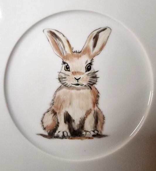 Décor peint à la main assiette 008