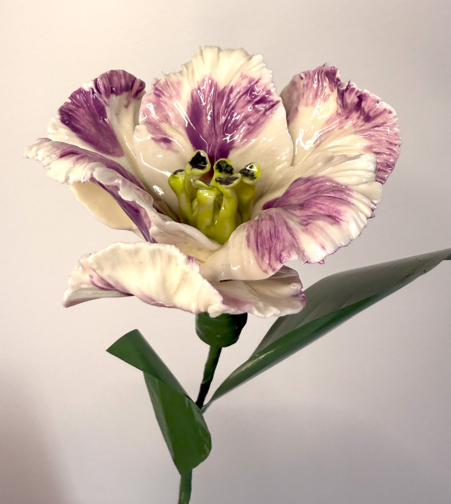fleur décorative en porcelaine-modèle test
