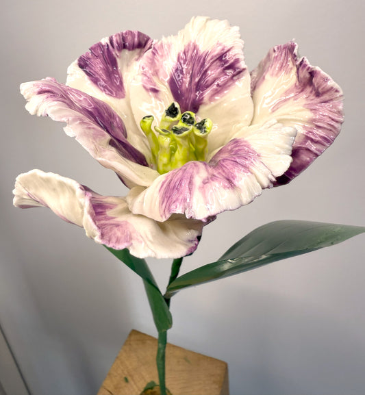 fleur décorative en porcelaine-modèle test