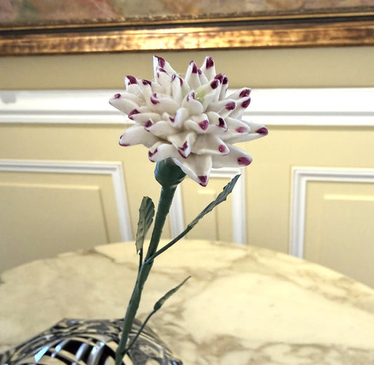 Tige de mini dahlia en porcelaine émaillée liseré pourpre MINIDAHL-pourpre-T