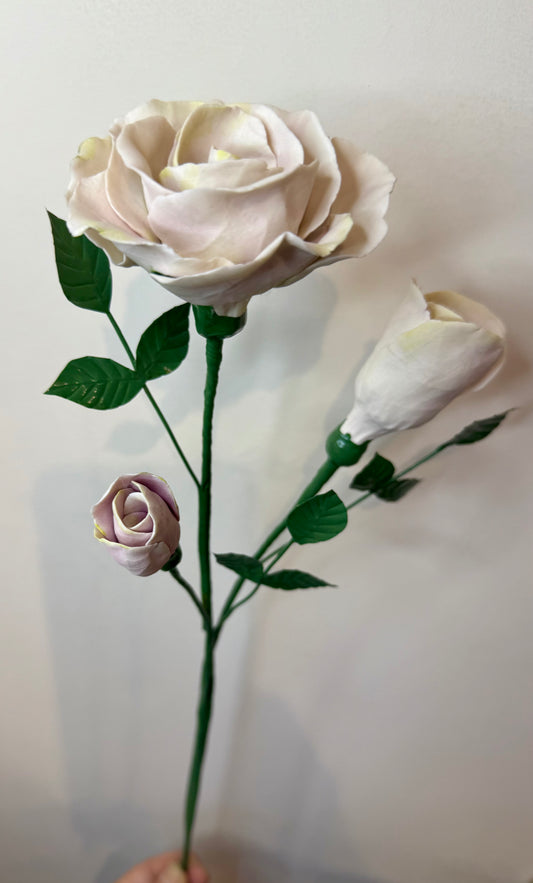 Fleur décorative en porcelaine - modèle Test