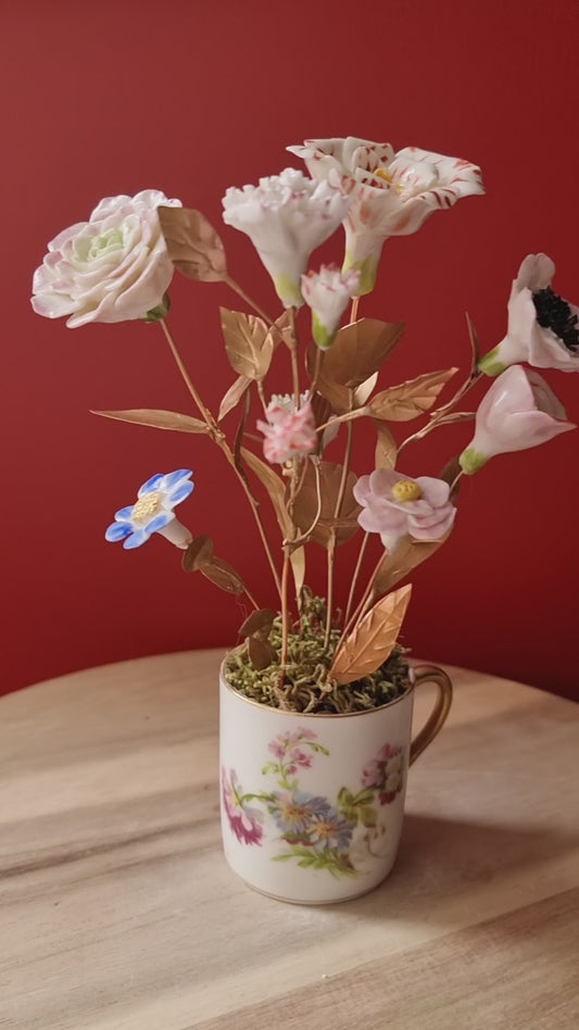 Pompadour porcelain flower 005